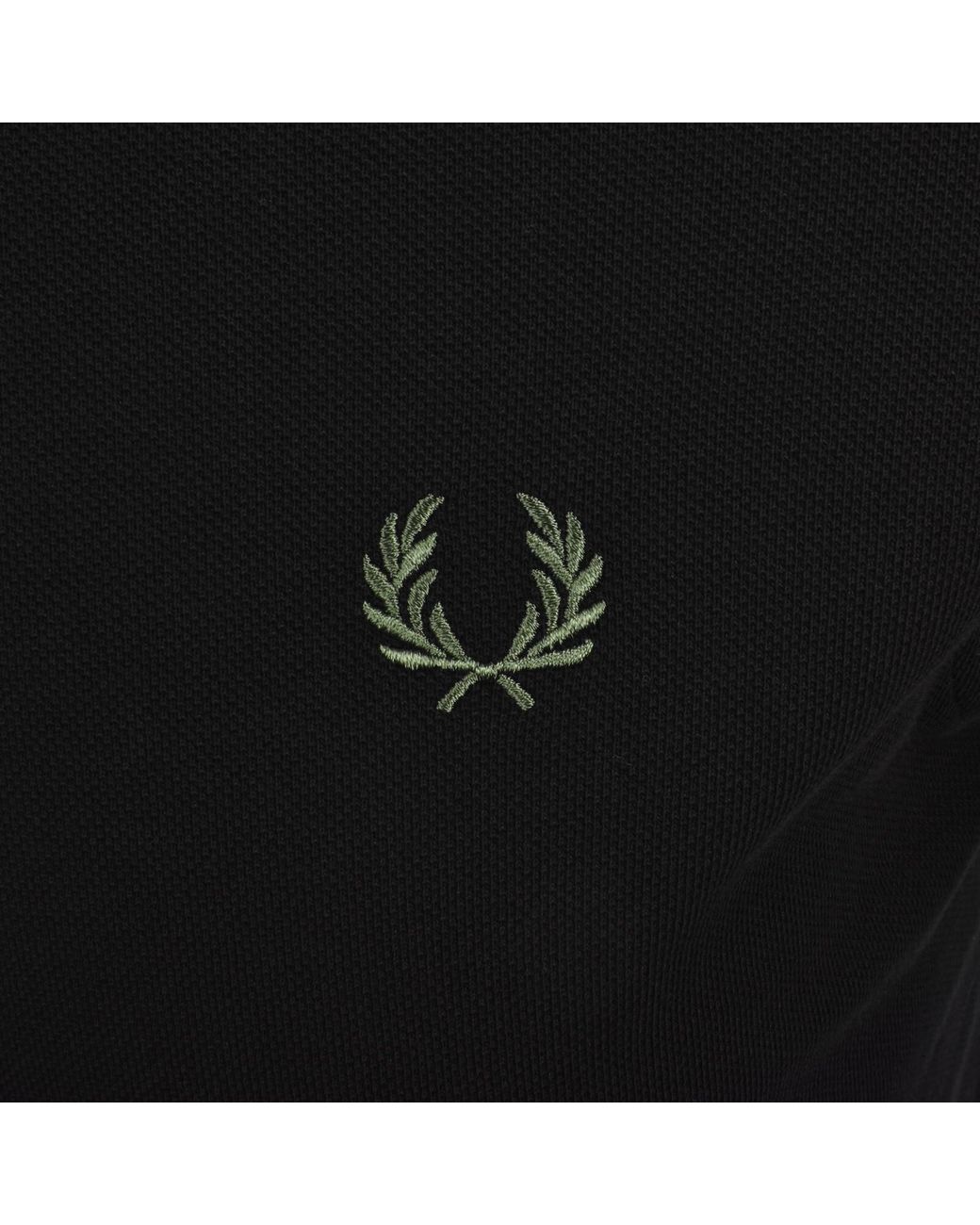 Fred Perry Black Bold Tipped Polo T Shirt for men