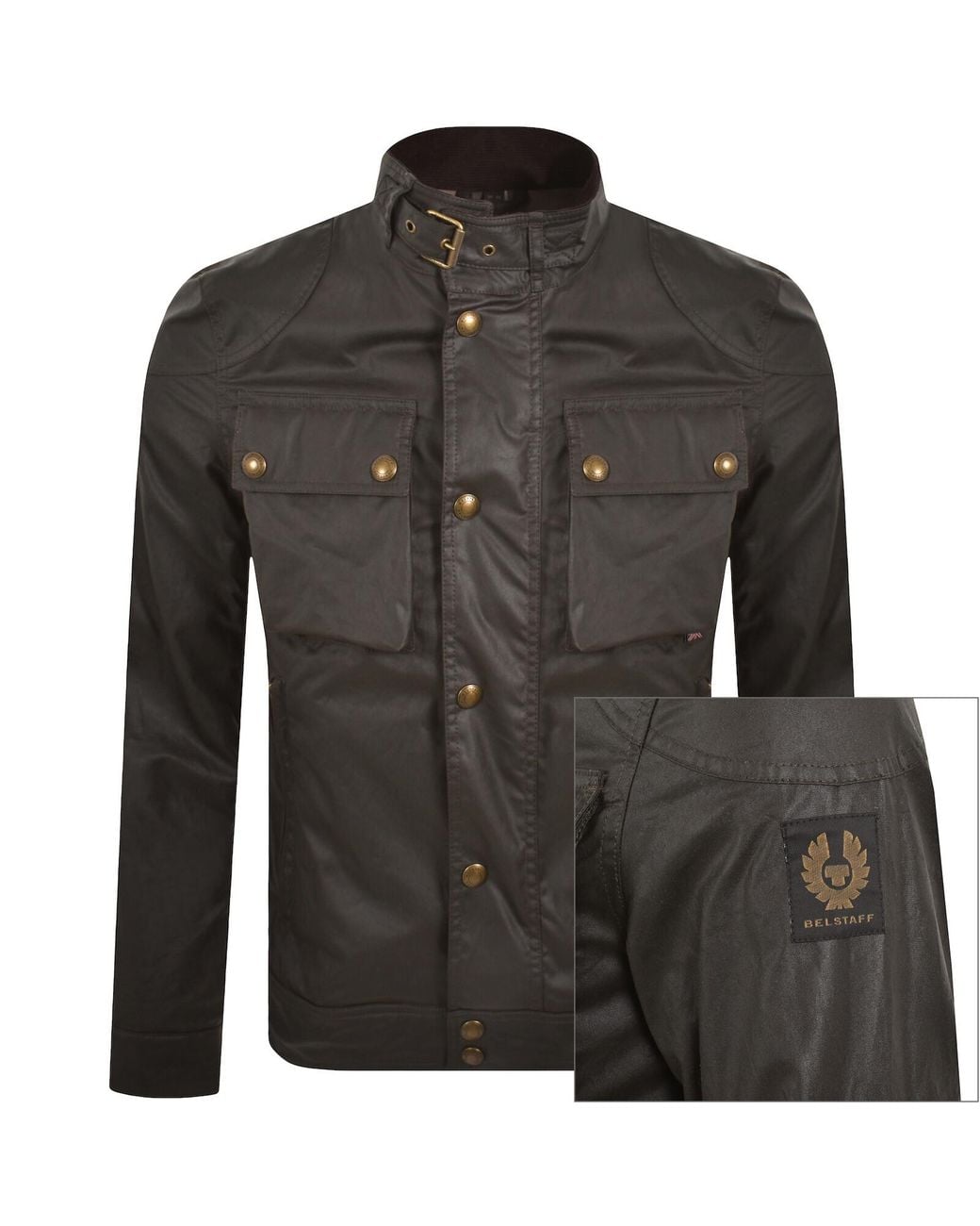Belstaff Black Racemaster Waxed Jacket for men