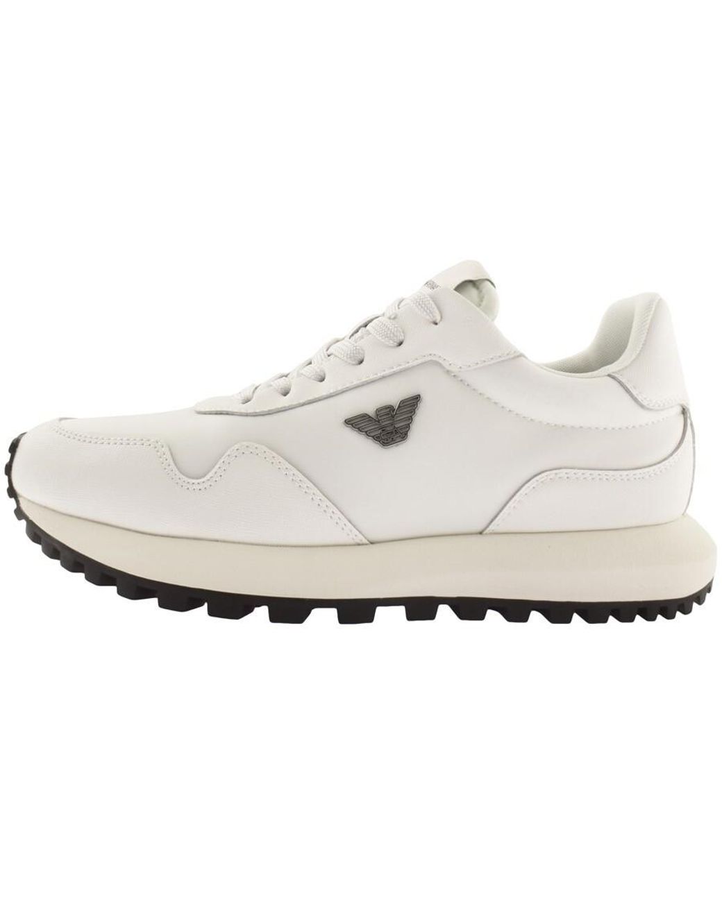 Giorgio Armani Emporio Logo Trainers Off In White For Men Lyst