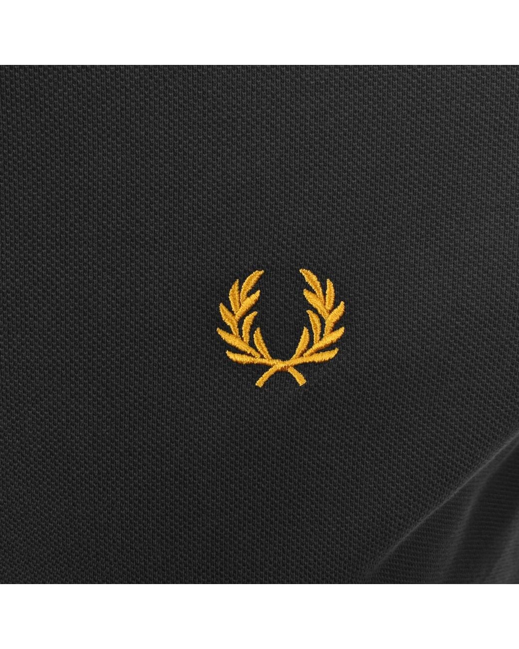 Fred Perry Black Knit Polo T Shirt for men
