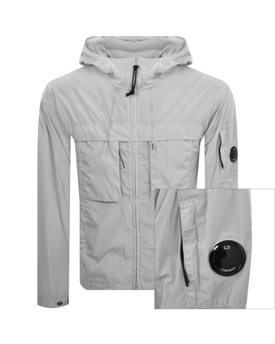ジャケット・アウター C.P Company Gray Washed Hooded Coat C.P. Company DD Shell Hooded Jacket Grey | BSTN Store