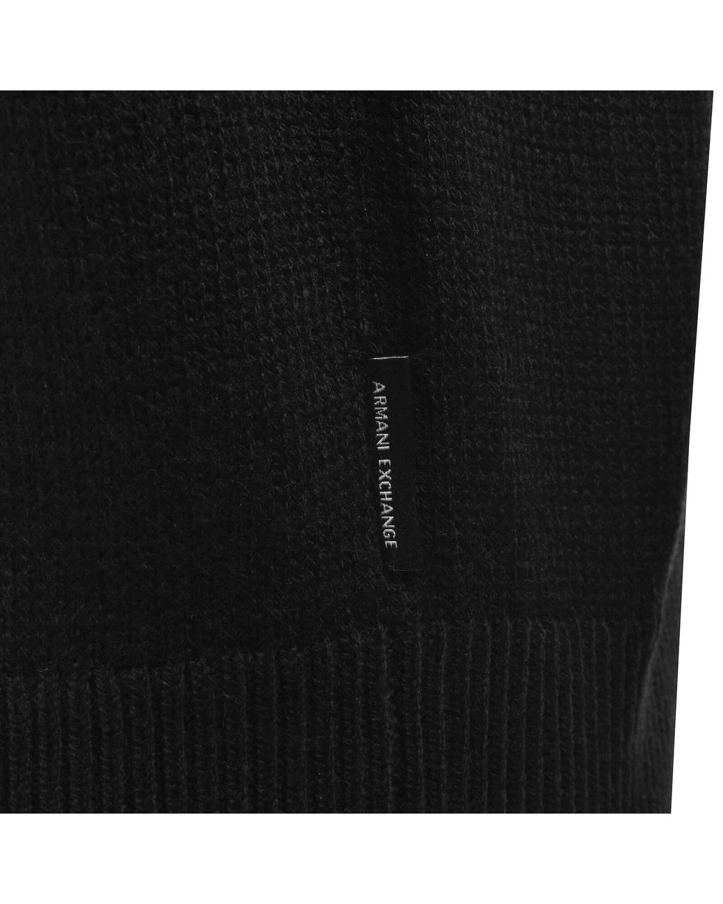 ARMANI EXCHANGE Black Knit Jumper for men