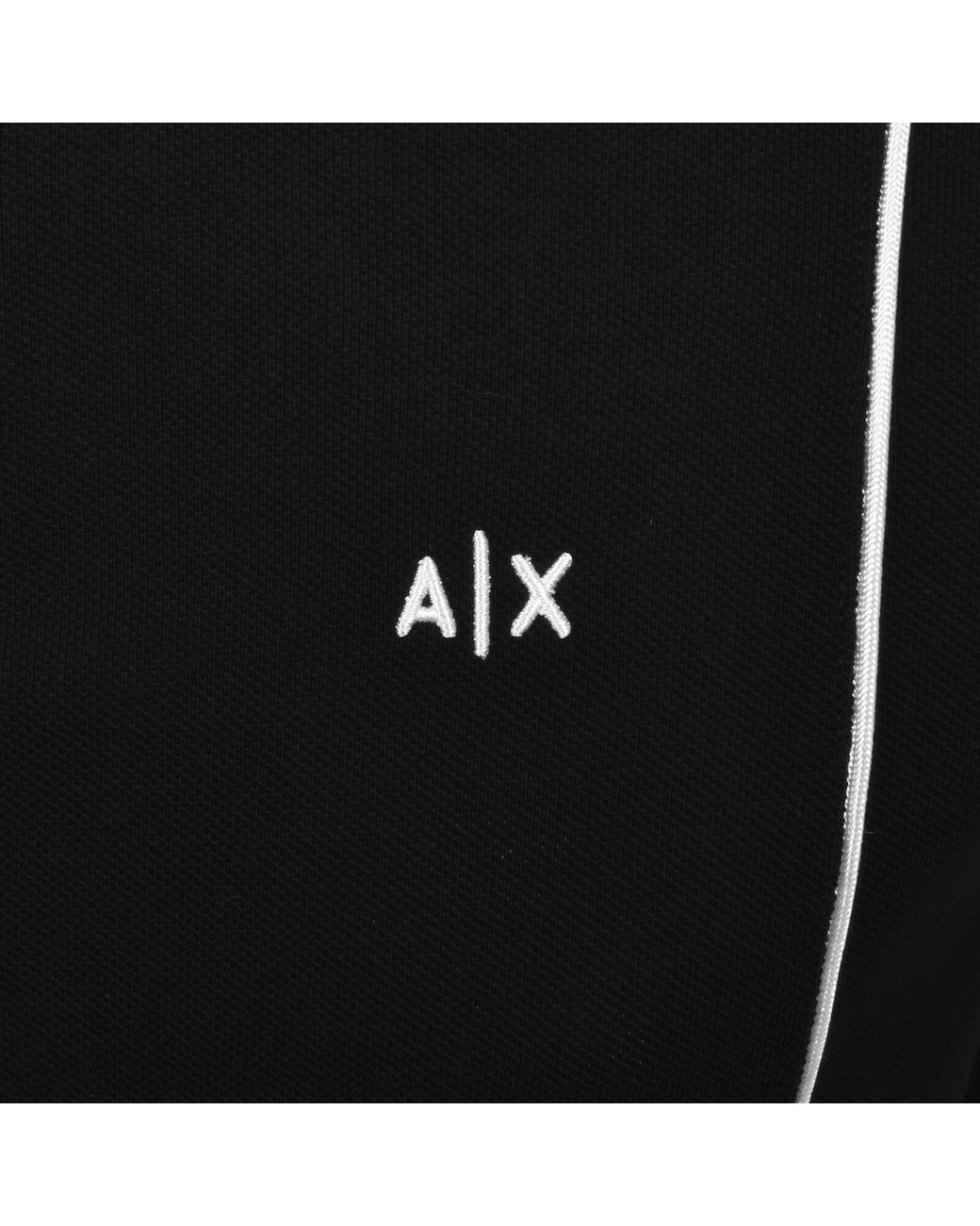 ARMANI EXCHANGE Black Polo T Shirt for men