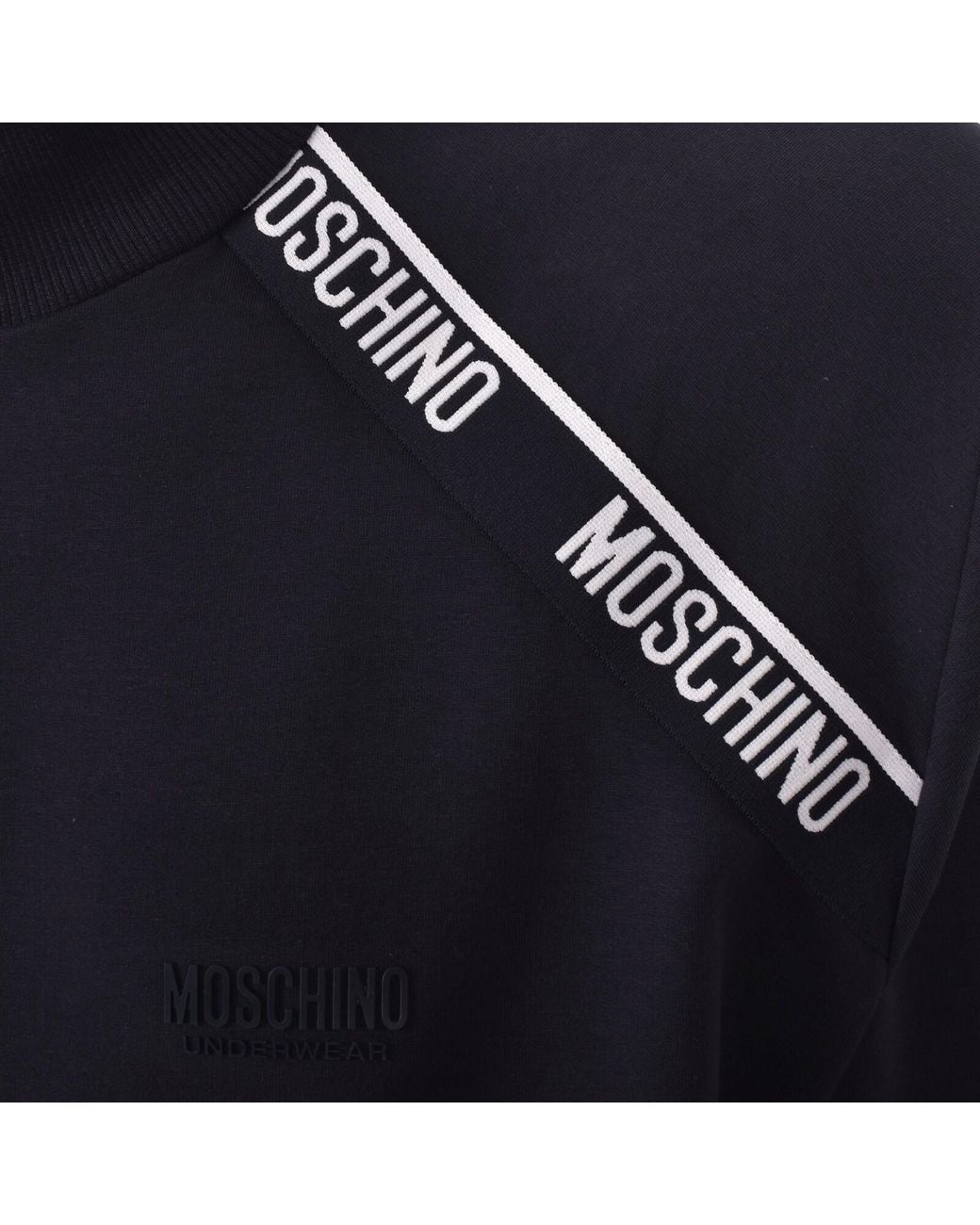 Moschino Blue Logo Sweatshirt for men