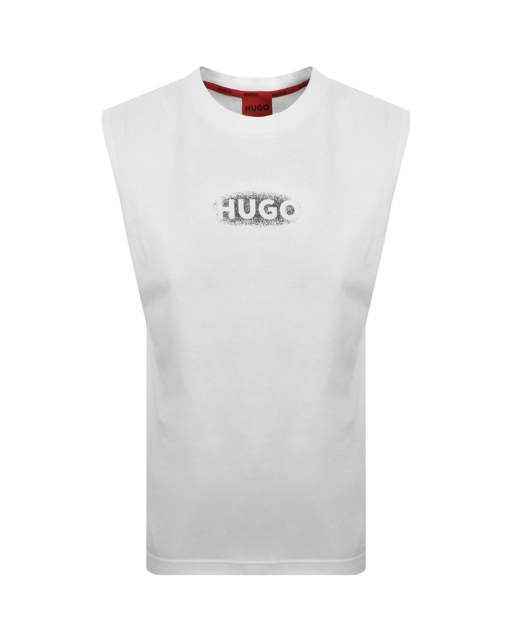 HUGO White Ray Beach Vest Off for men