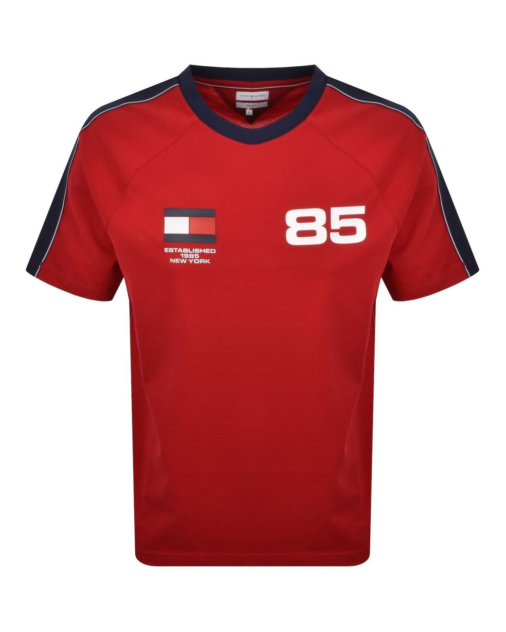 Tommy Hilfiger Red Countries Relaxed T Shirt for men