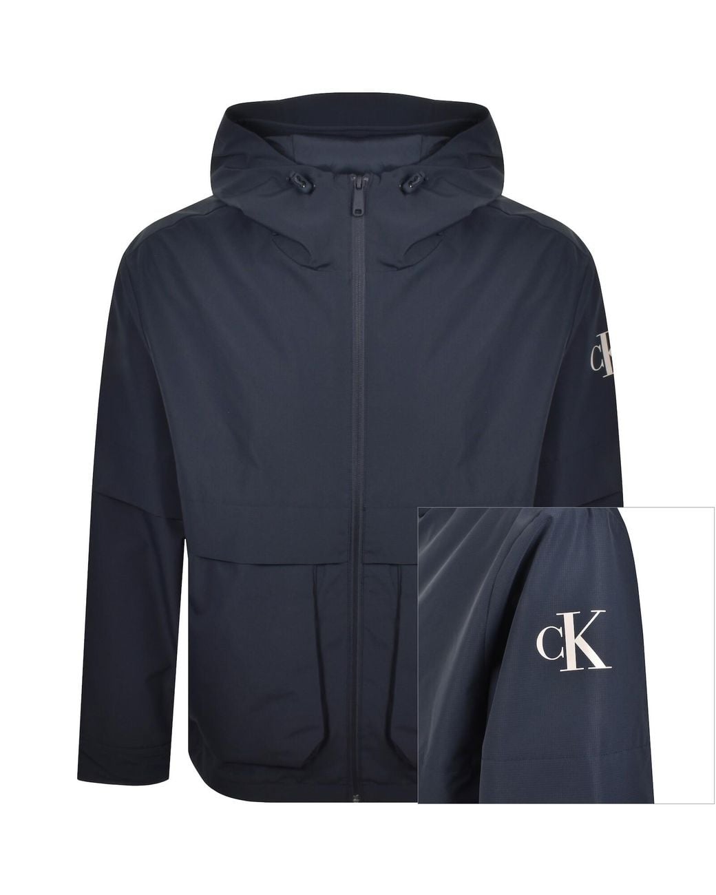 Calvin Klein Blue Jeans Windbreaker Jacket for men