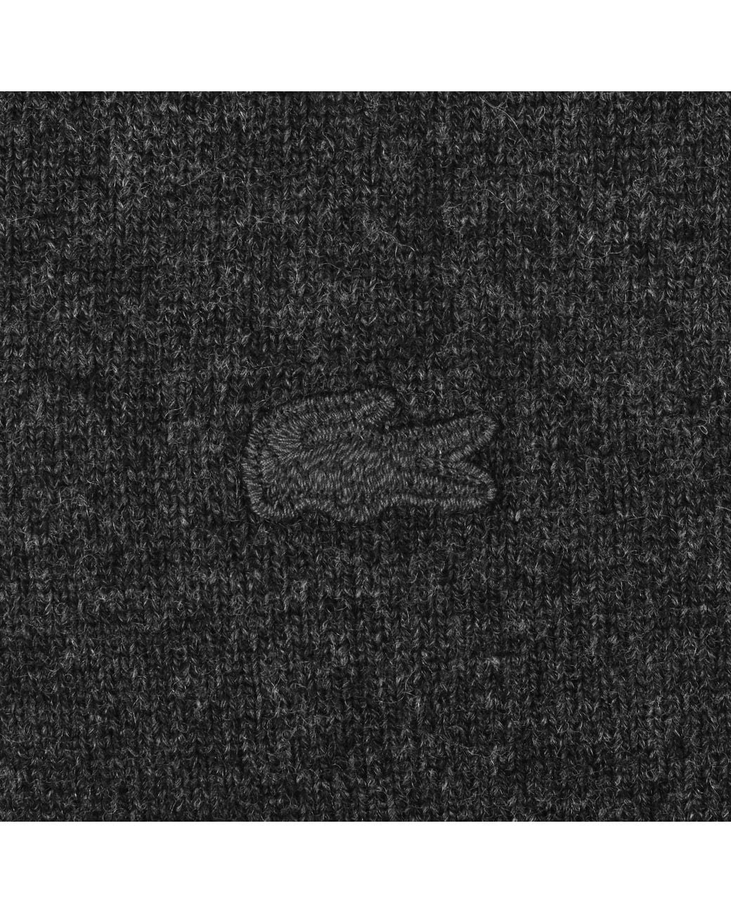 Lacoste Black Merino Wool Bomber Jacket for men