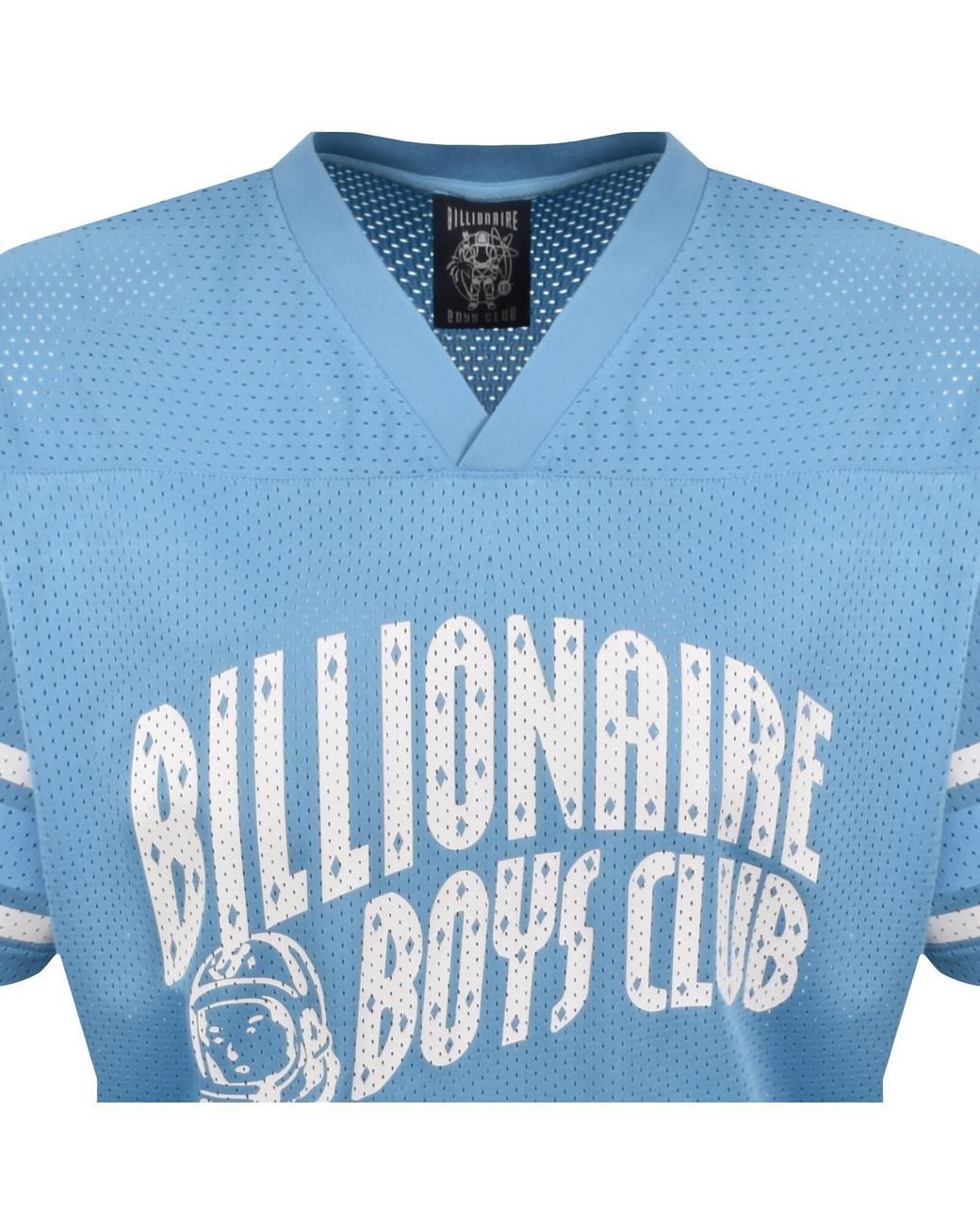 BBCICECREAM Blue Mesh Football T Shirt for men