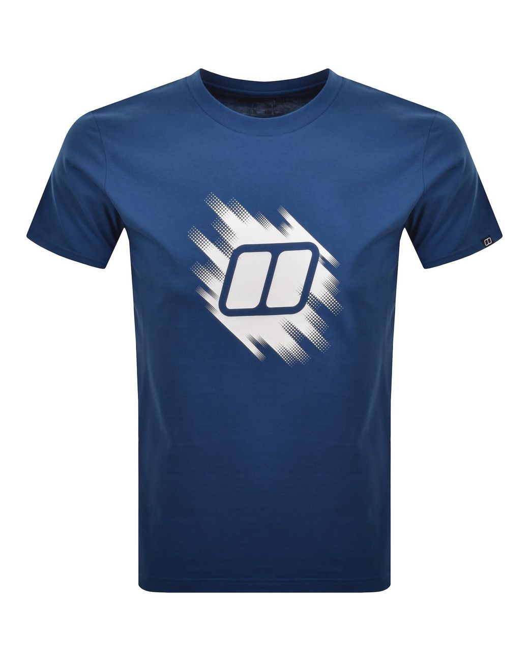 Berghaus Blue Sketched Blocks T Shirt for men