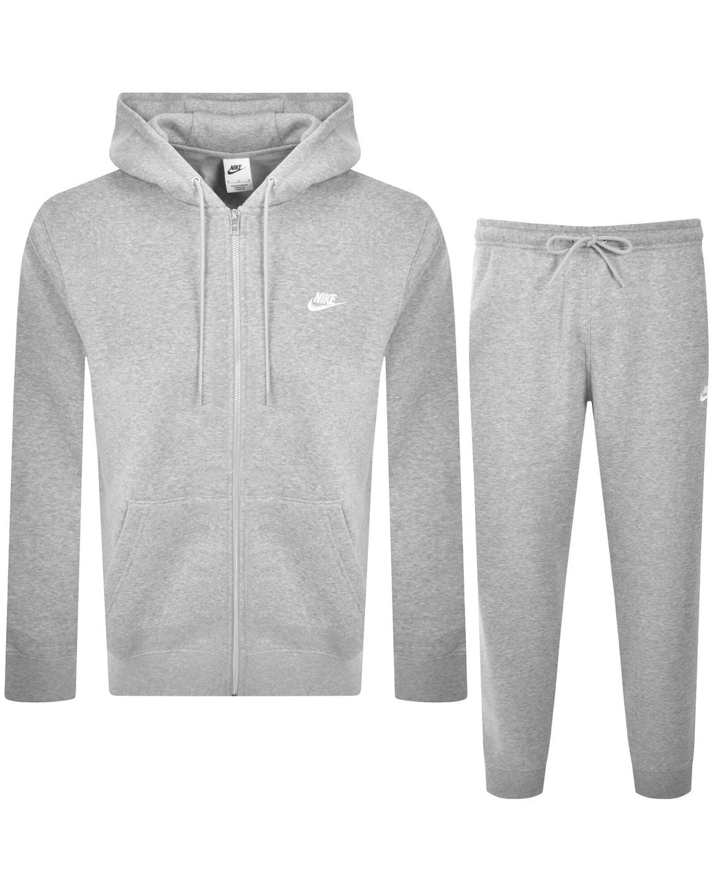 Nike Gray Club Hooded Tracksuit for men