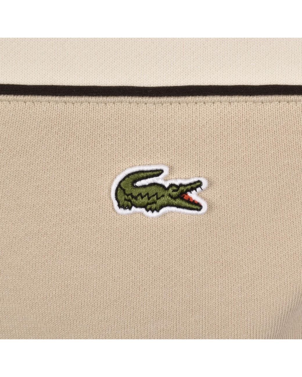 Lacoste White Logo Sweatshirt for men