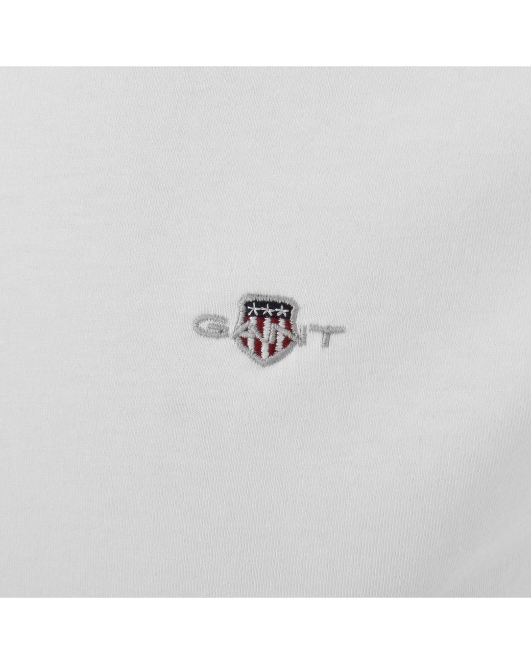 Gant White Original Regular Shield T Shirt for men