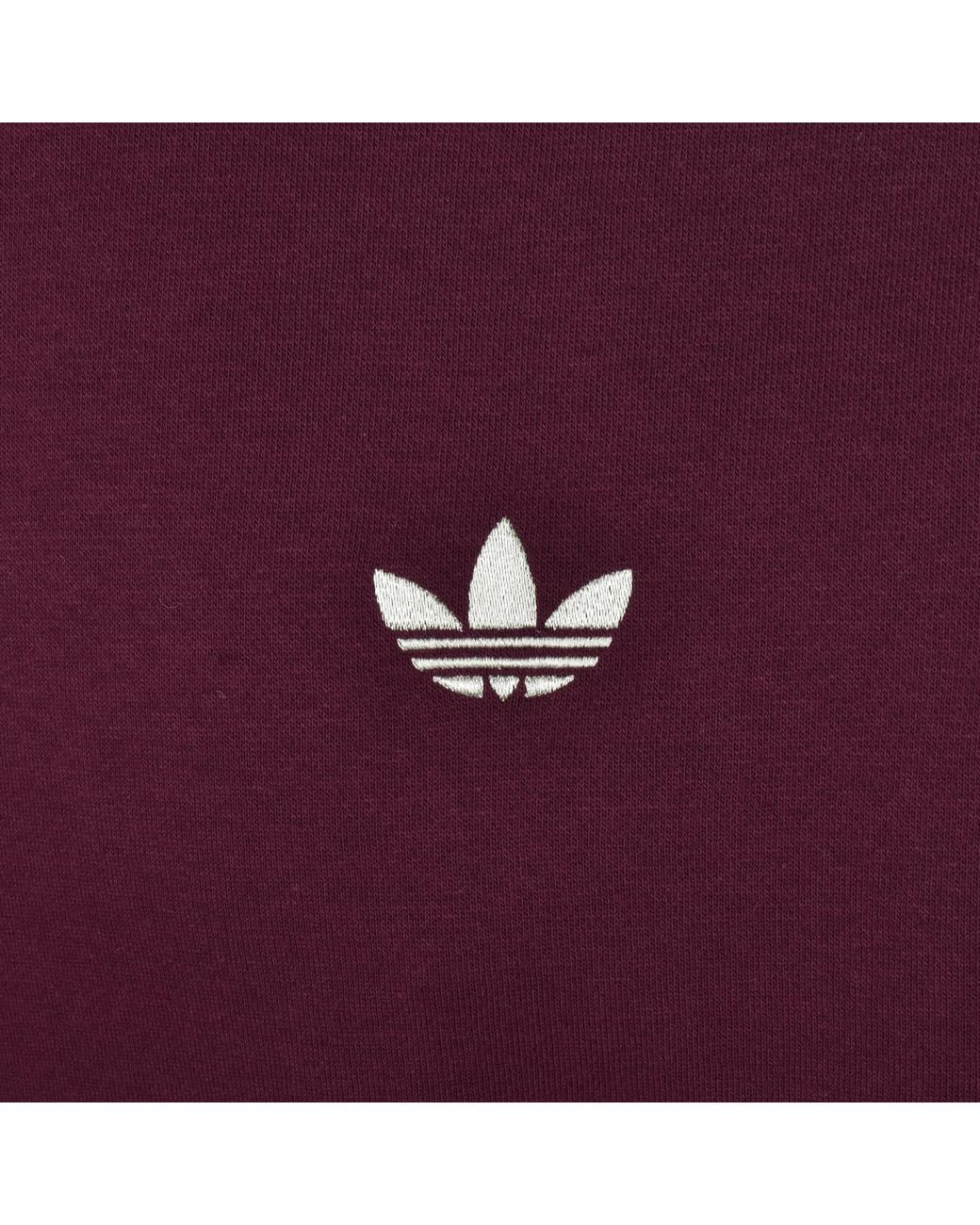 Adidas Originals Purple Logo Sweatshirt for men