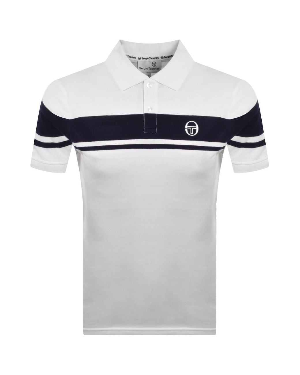 Sergio Tacchini White Young Line Polo T Shirt for men