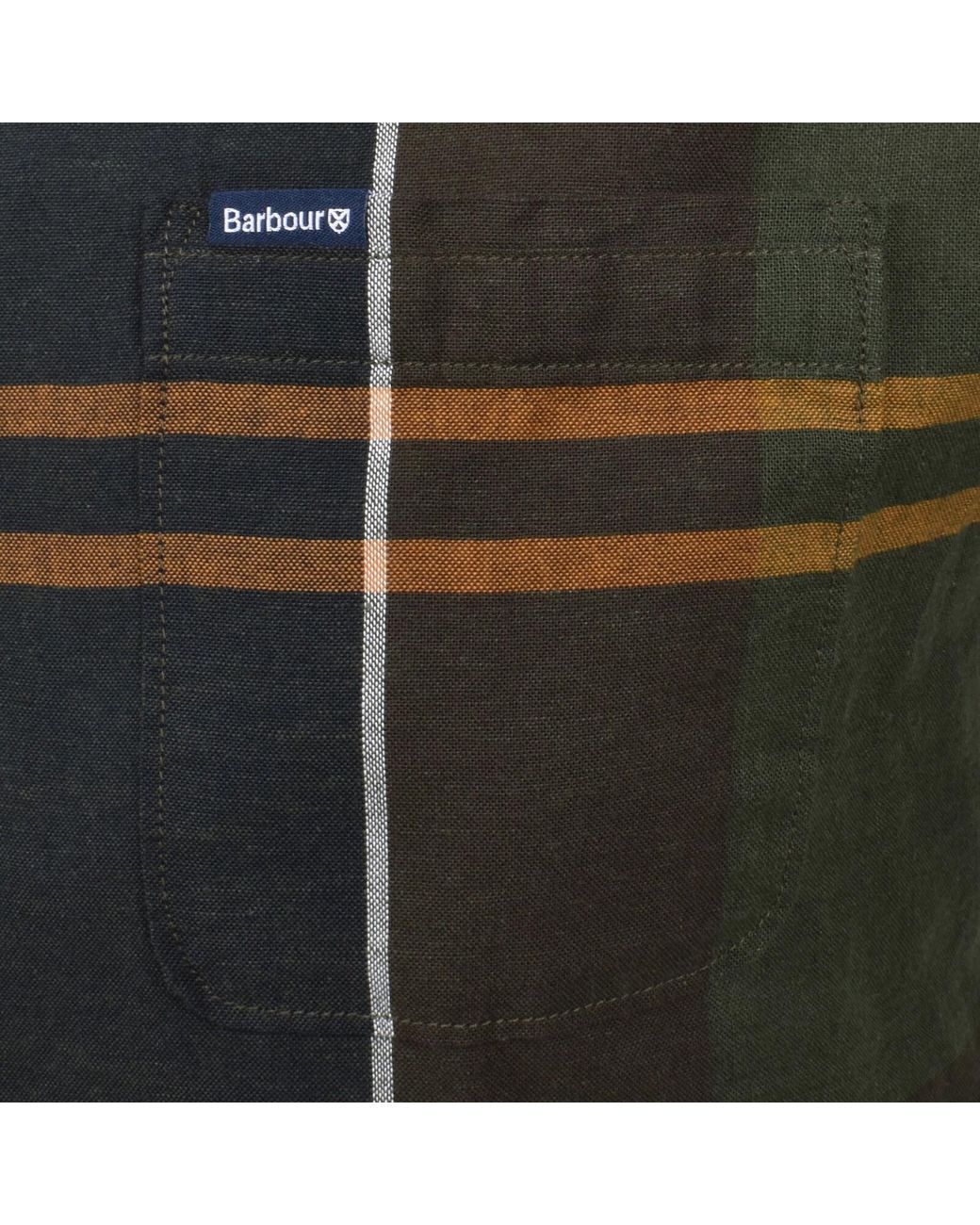 Barbour Black Douglas Short Sleeved Shirt for men
