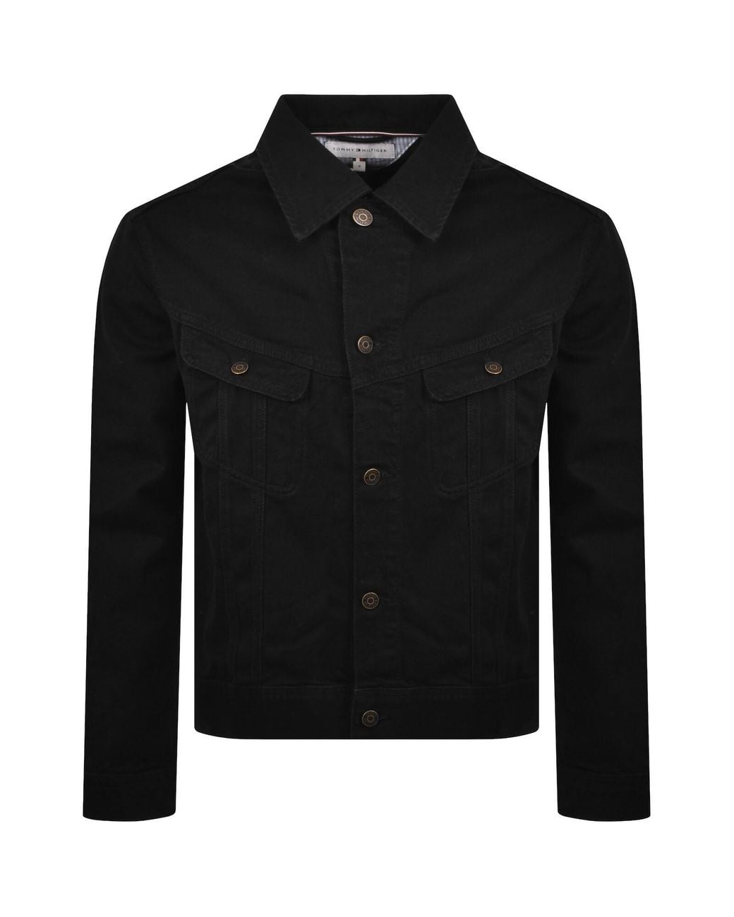 Tommy Hilfiger Black Denim Rider Jacket for men