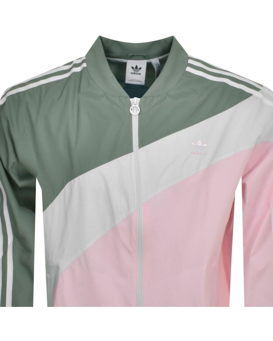 adidas Originals Swirl Woven Track Top in Green for Men | Lyst
