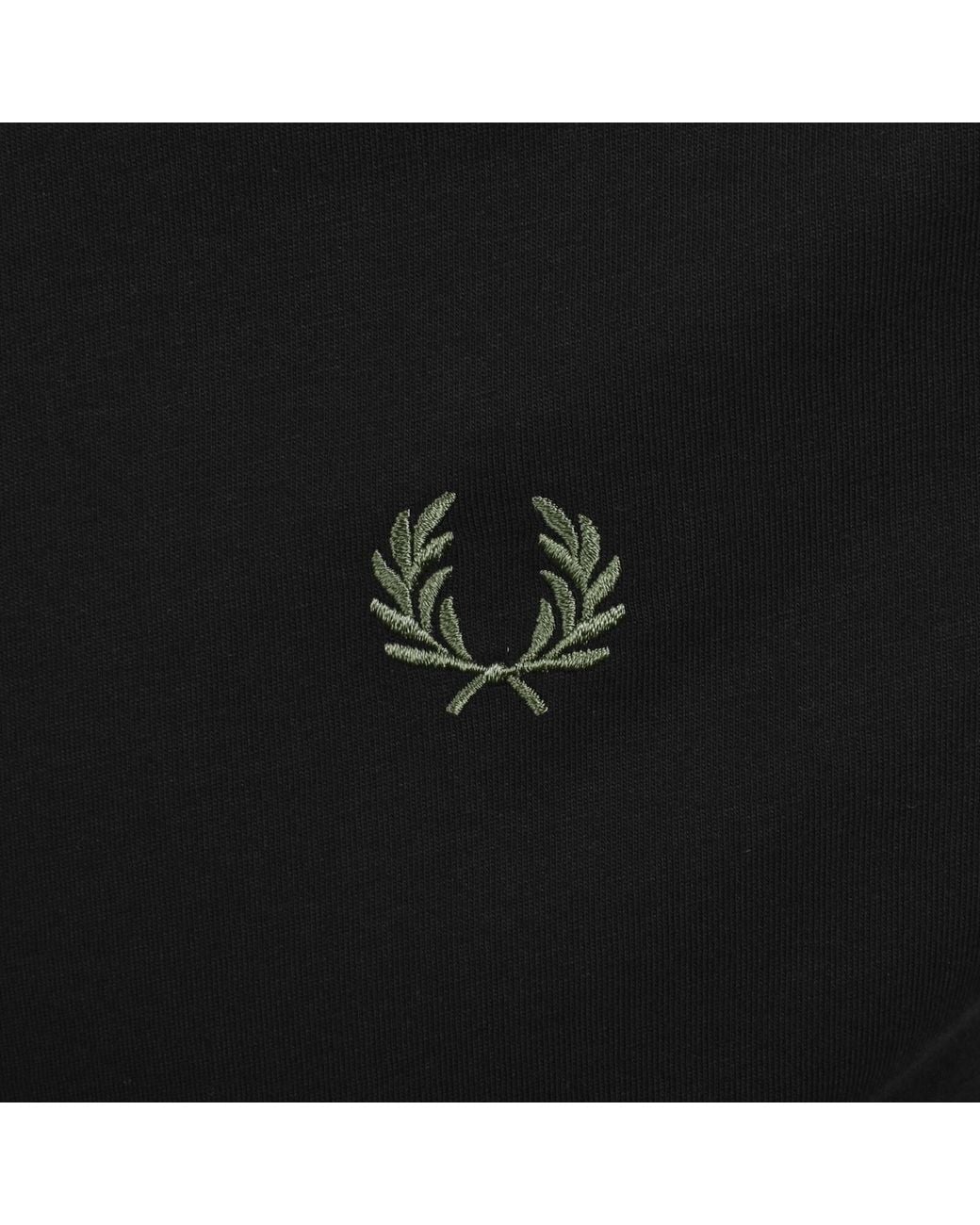 Fred Perry Black Twin Tipped T Shirt for men