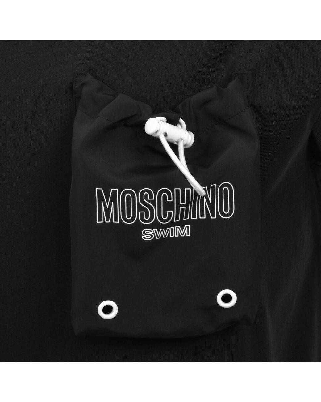 Moschino Black Swim Pocket T Shirt for men