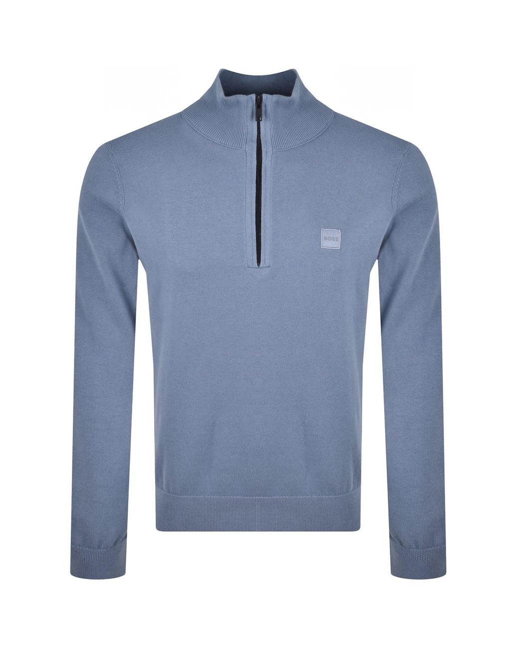 Boss Blue Boss Kanobix Half Zip Jumper for men
