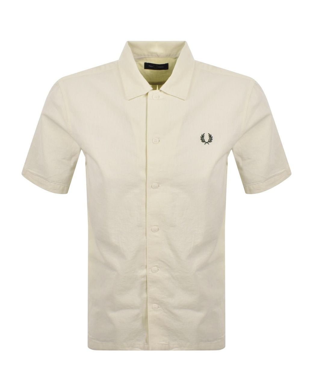 Fred Perry Natural Short Sleeved Shirt for men