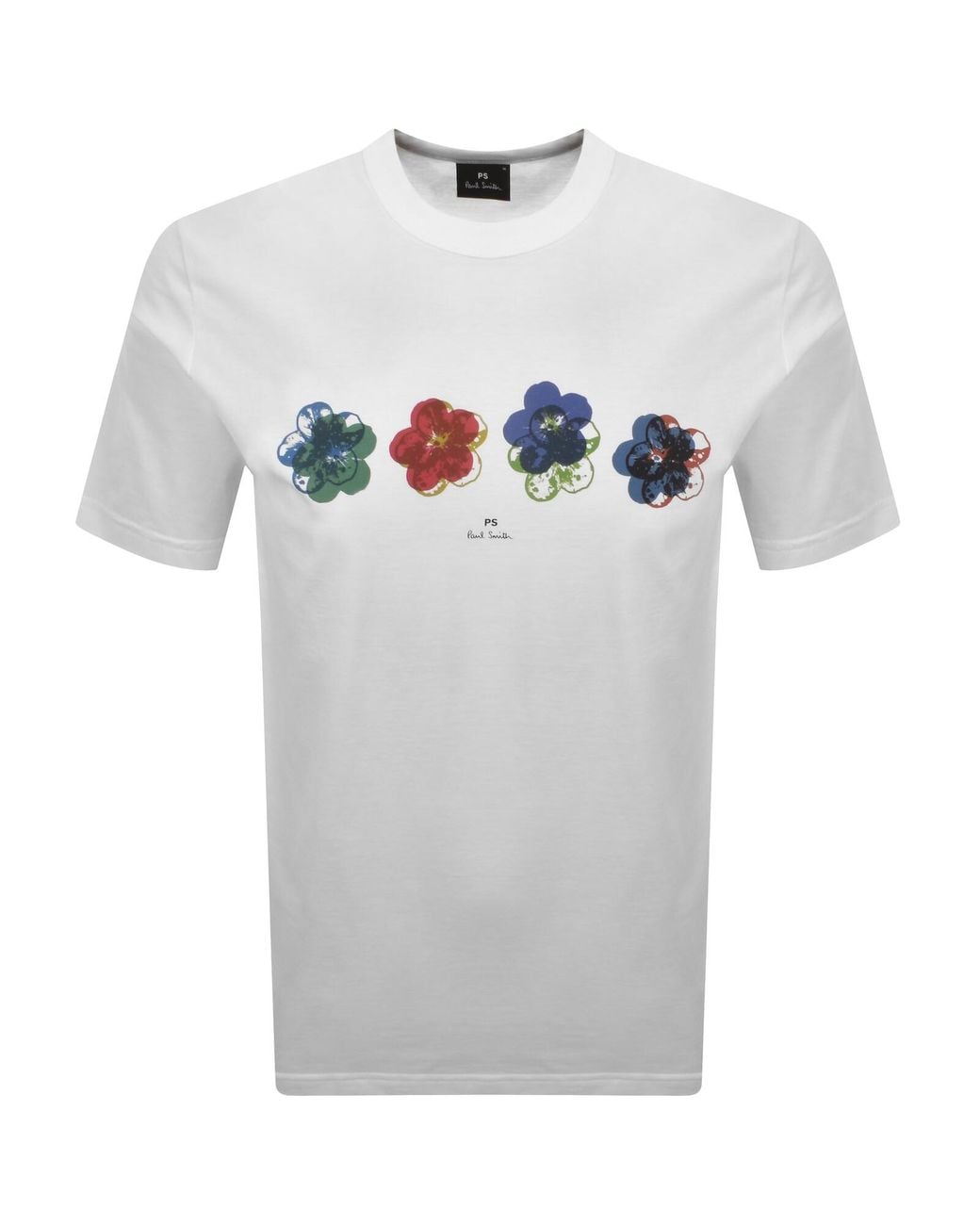 Paul Smith Gray Regular Fit Graphic T Shirt for men
