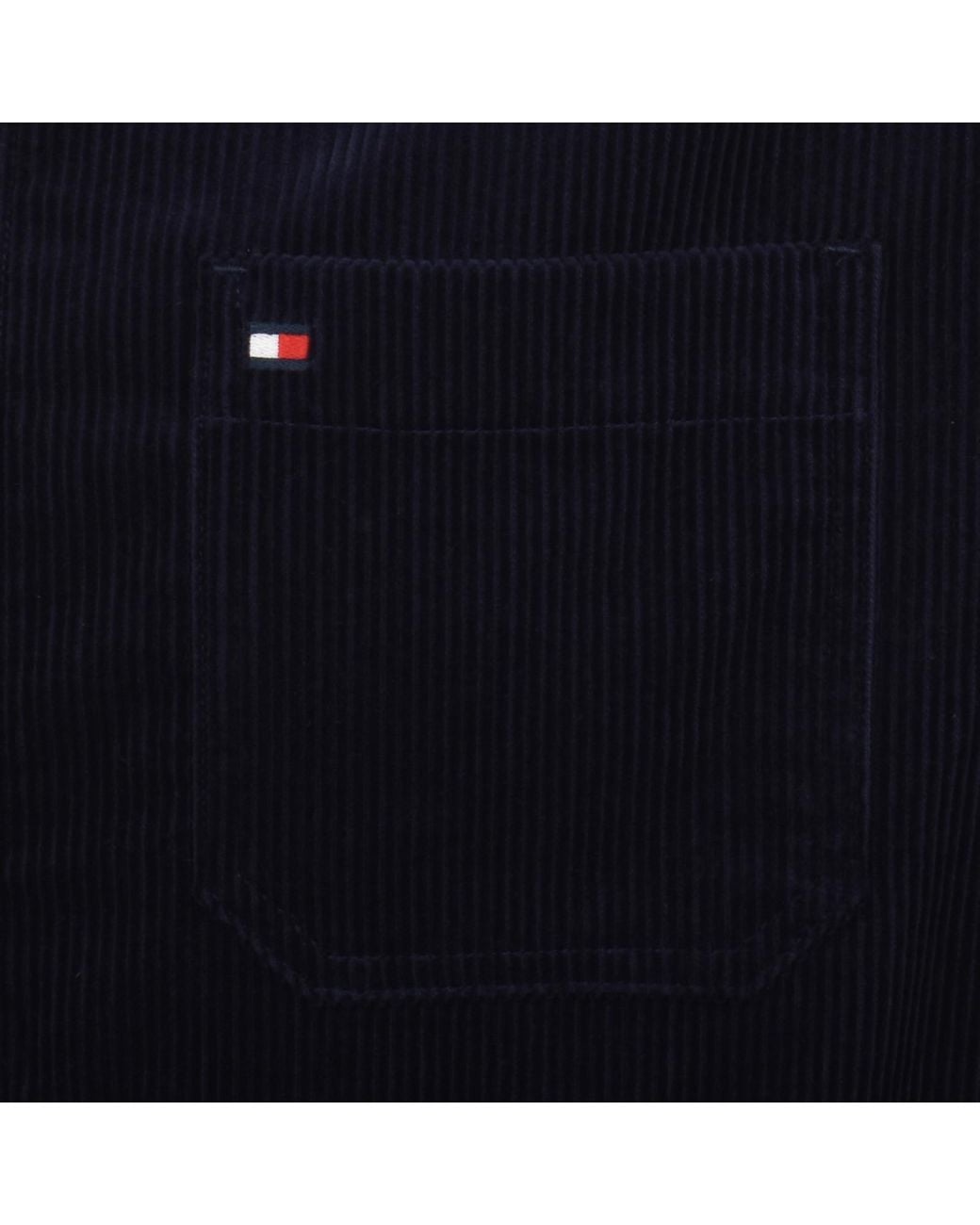 Tommy Hilfiger Blue Corduroy Chore Overshirt for men