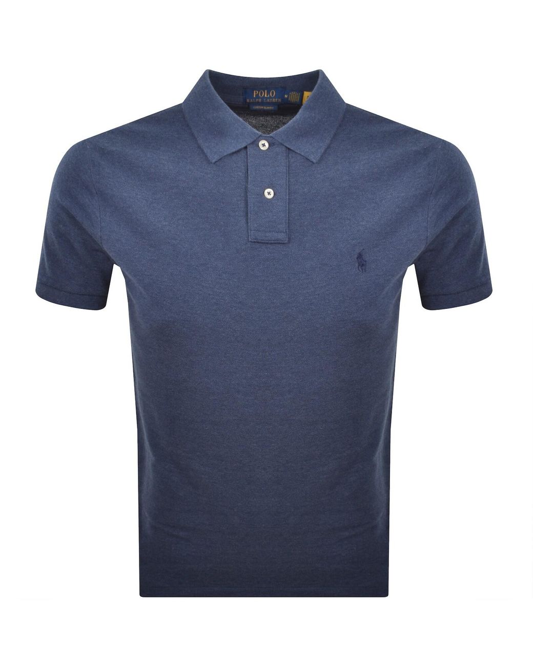 Ralph Lauren Blue Custom Slim Polo T Shirt for men