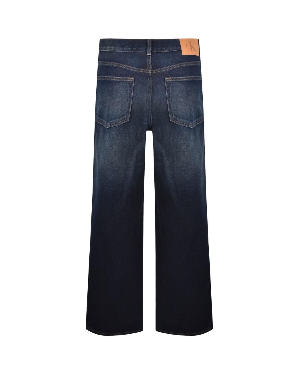 Calvin Klein Blue Jeans Straight Fit Jeans Dark for men