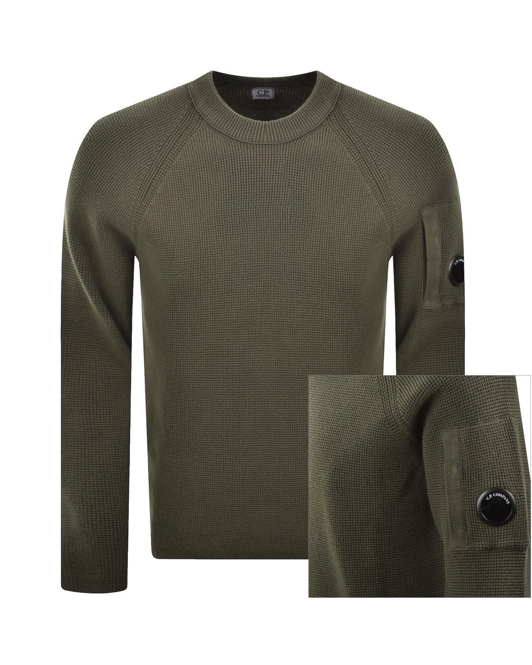 C P Company Green Cp Company Knit Jumper for men