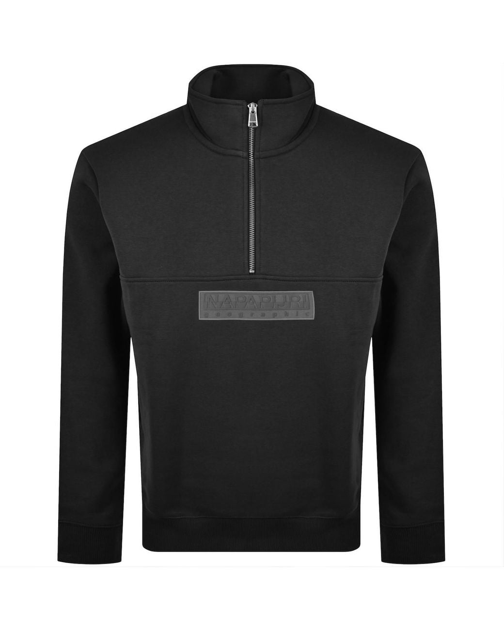 Napapijri Black B Box Logo Sweatshirt for men