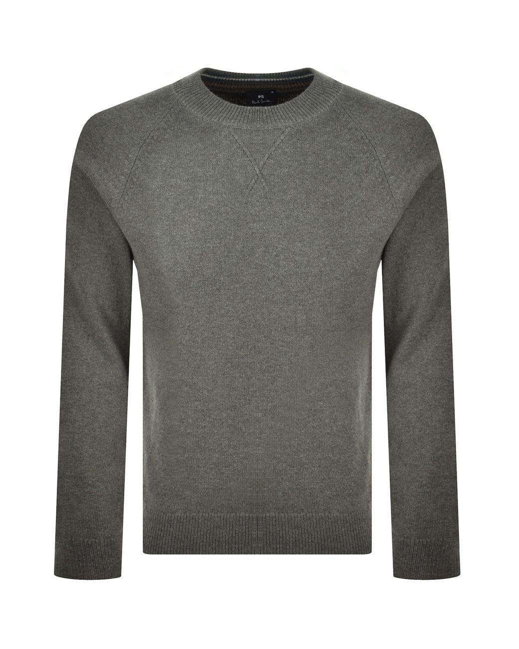 Paul Smith Gray Crew Neck Knit Jumper for men