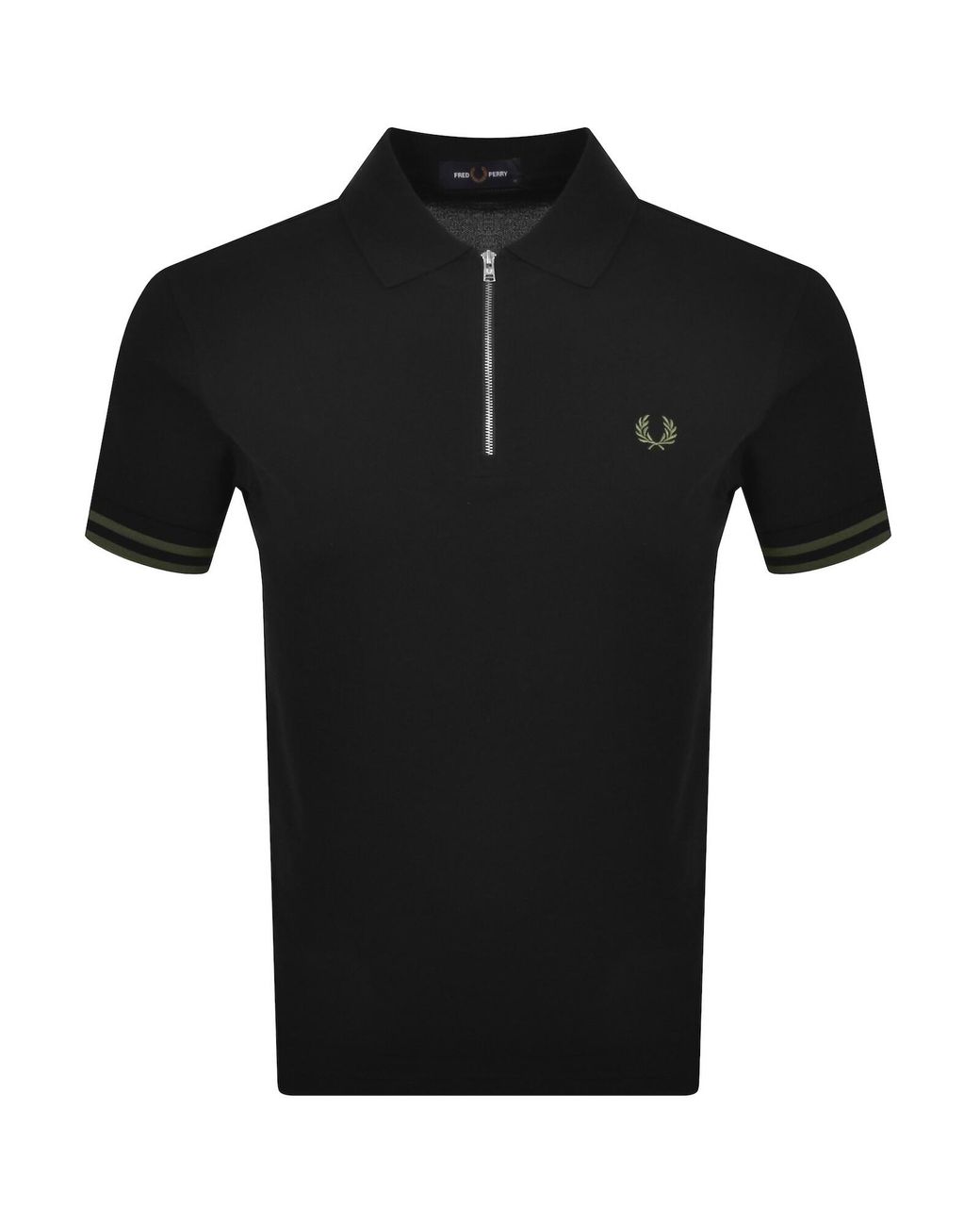 Fred Perry Black Bold Tipped Polo T Shirt for men
