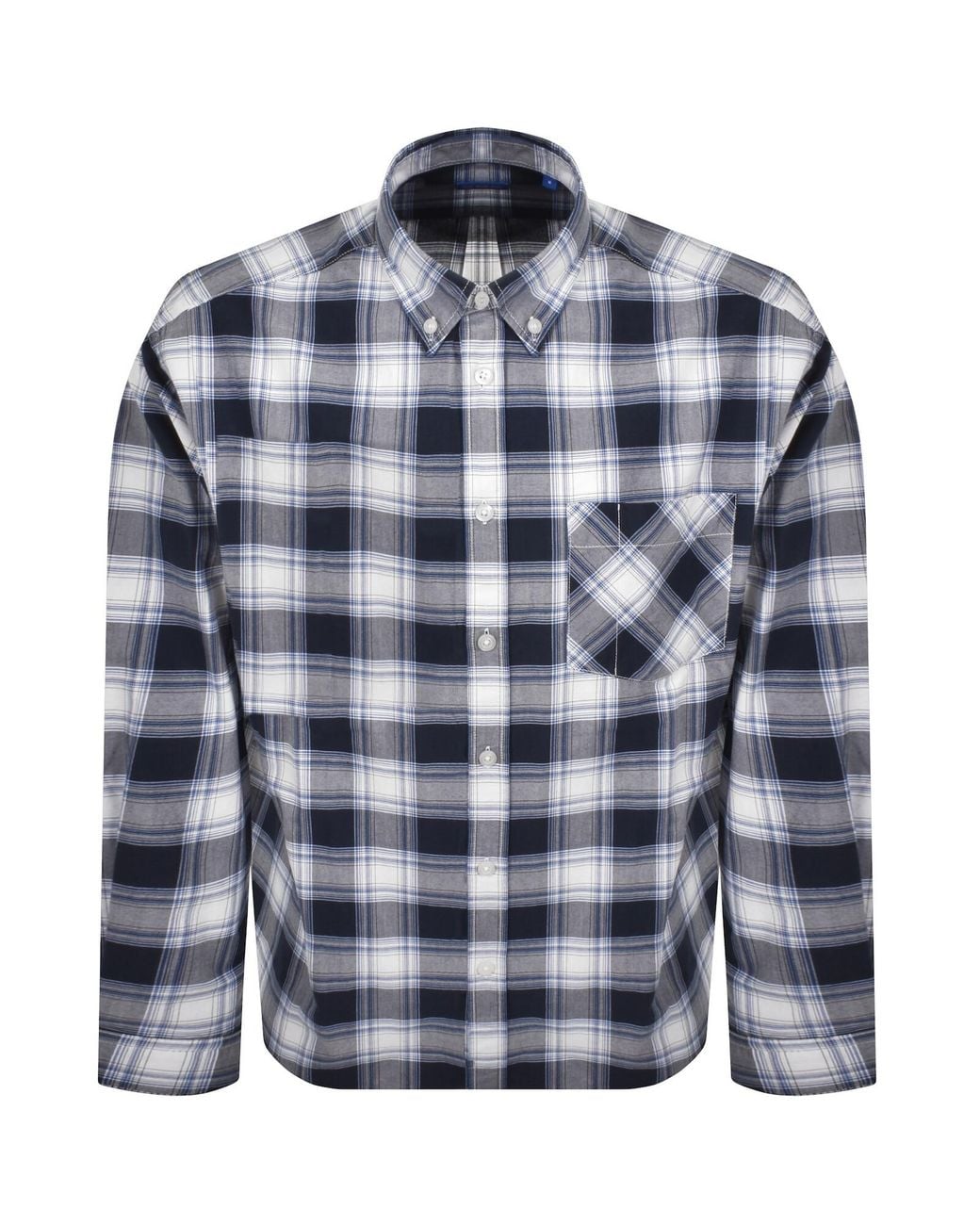 HUGO Blue Ebill Long Sleeve Shirt for men