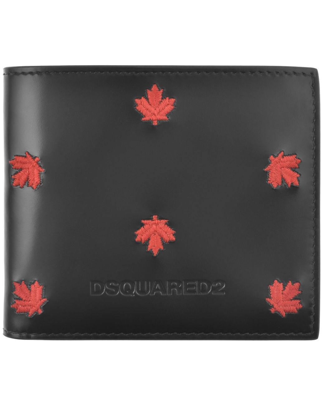 DSquared² Black Maple Trifold Wallet for men