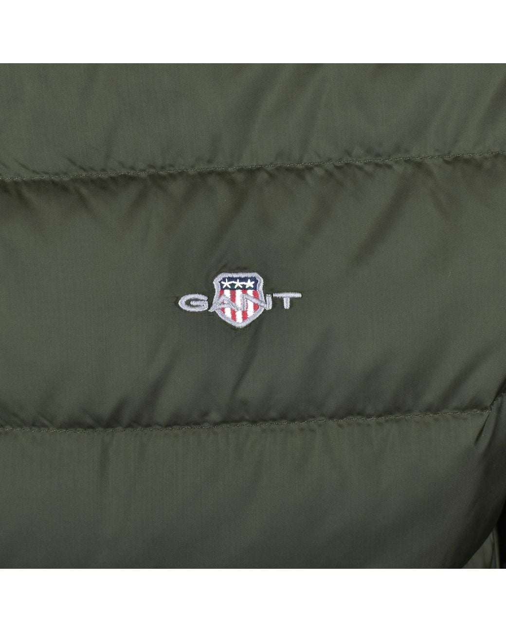 Gant Green Light Down Jacket Dark Moss for men