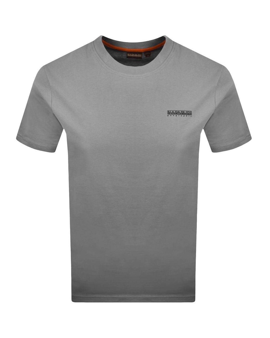 Napapijri Gray S- Box T Shirt for men