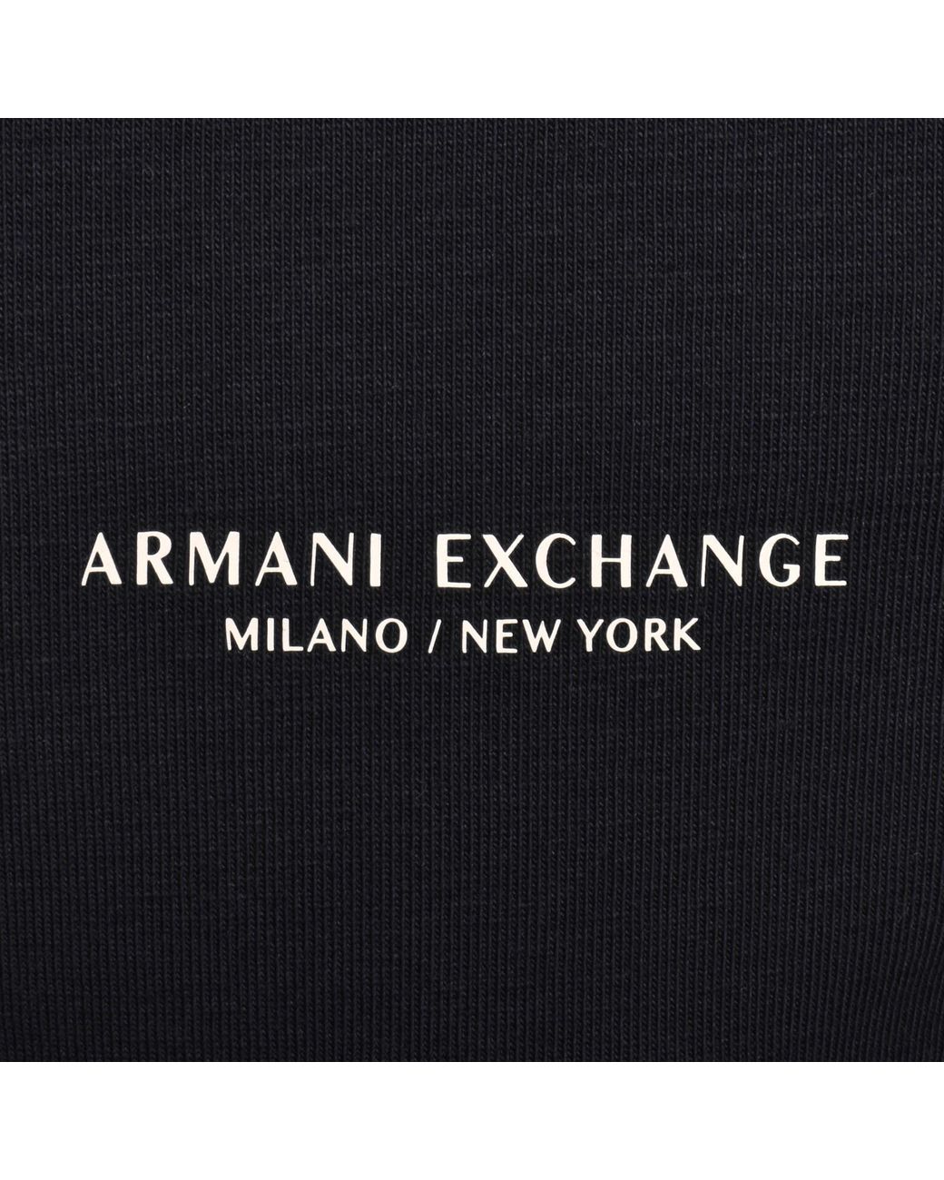 ARMANI EXCHANGE Black Polo T Shirt for men