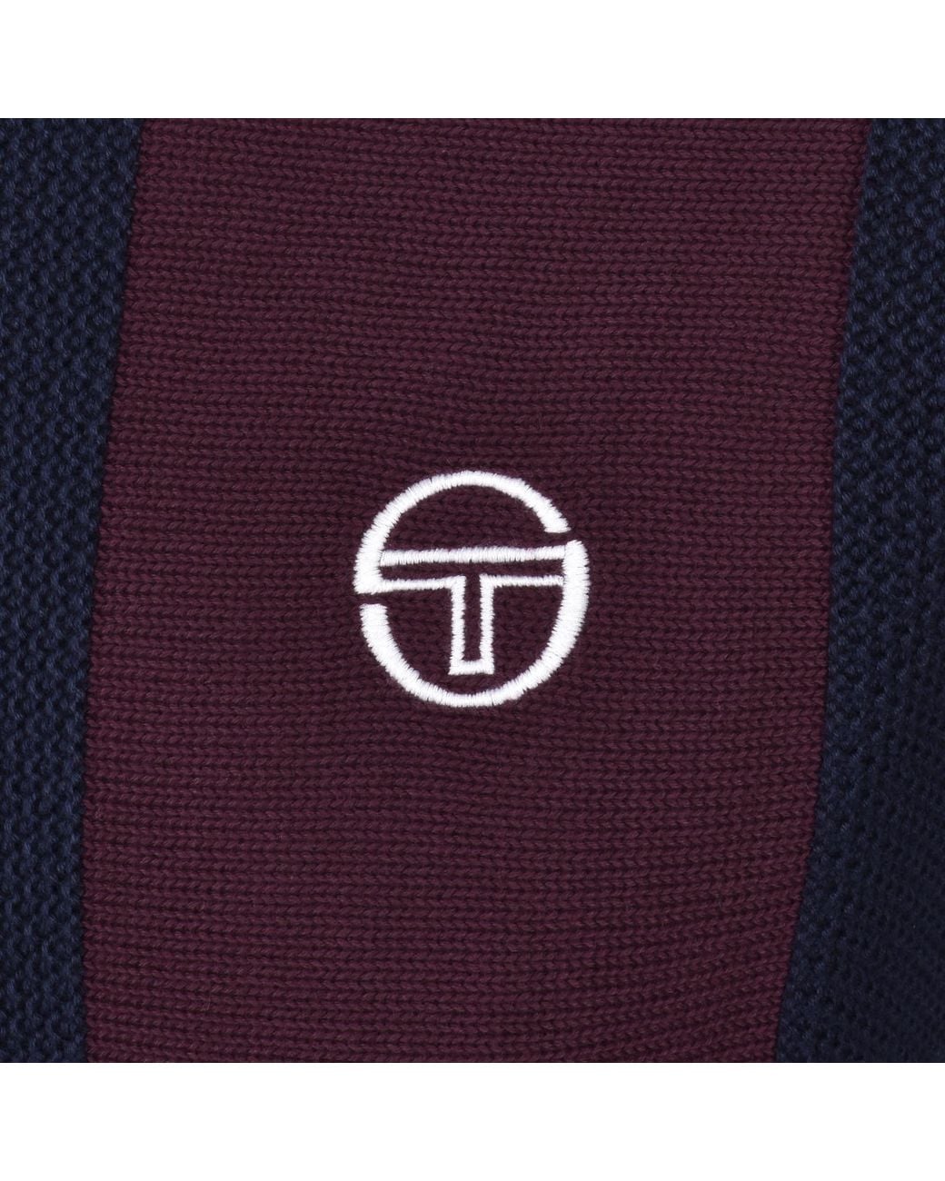 Sergio Tacchini Blue Crew Neck Knit Jumper for men