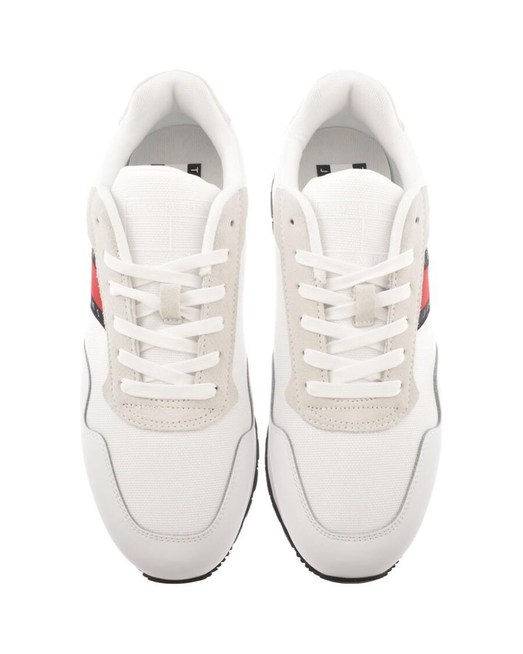 Tommy Hilfiger Retro Runner Trainers in White for Men | Lyst