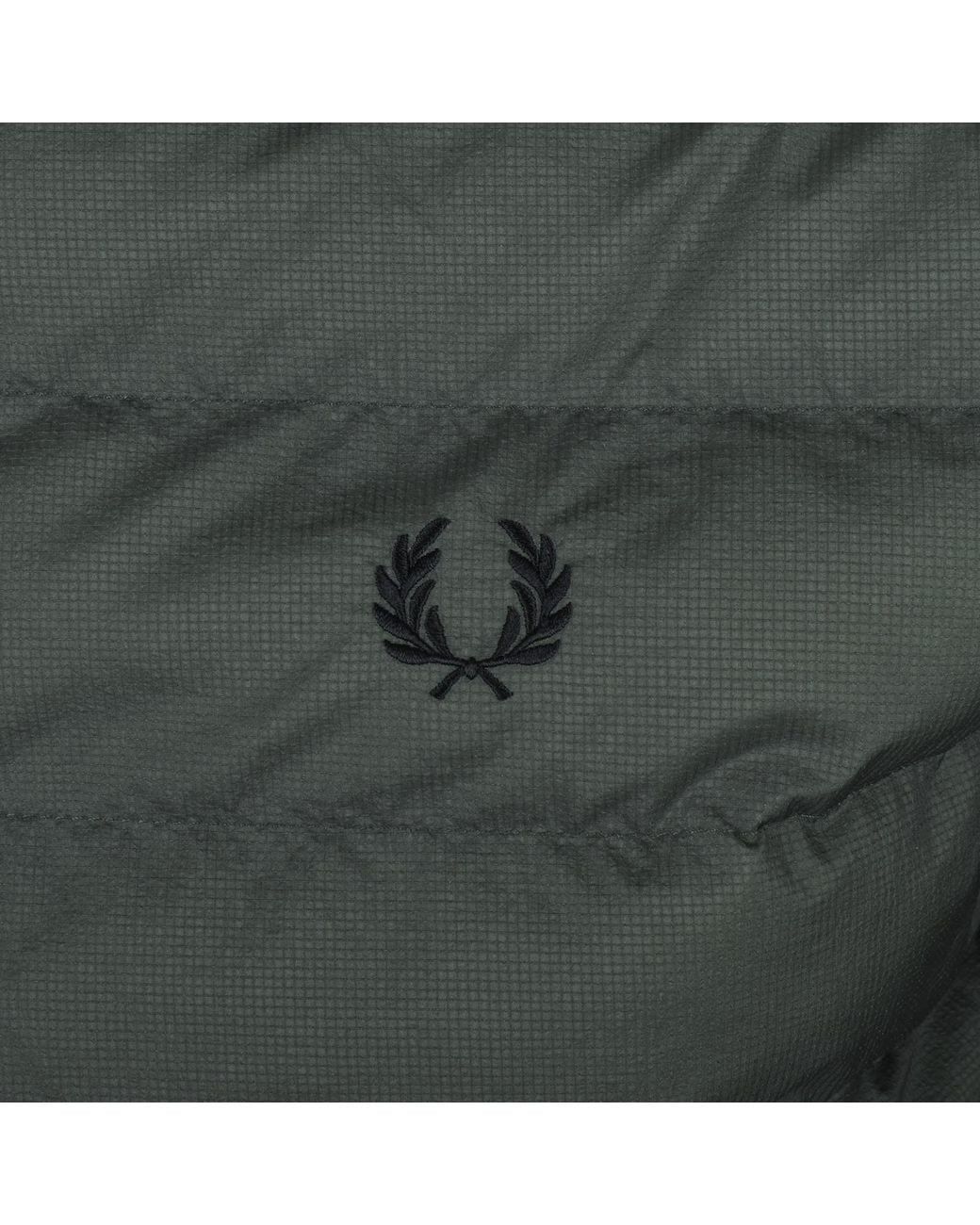 Fred Perry Gray Insulated Jacket for men