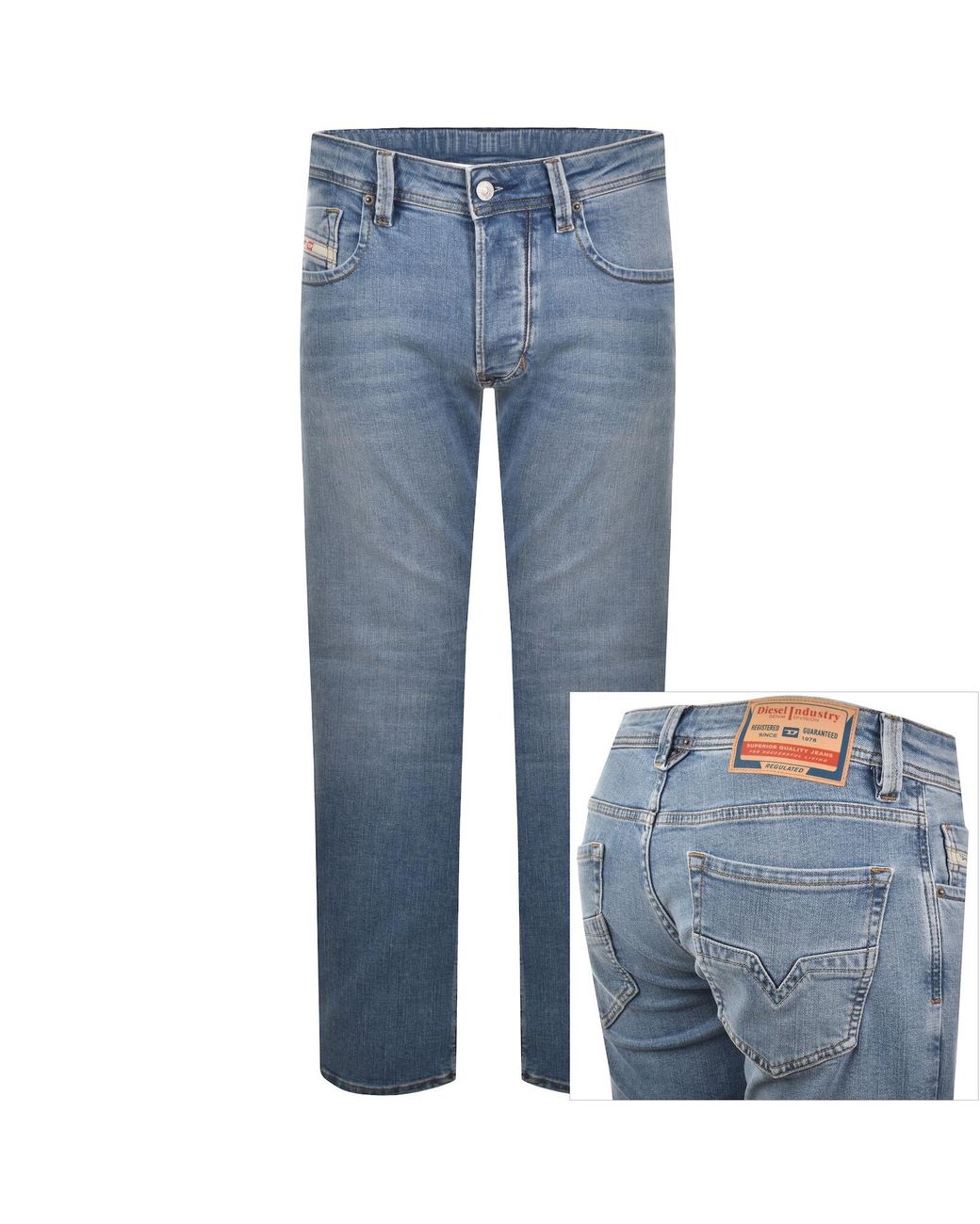 DIESEL Blue 1985 Larkee Regular Fit Jeans Light for men