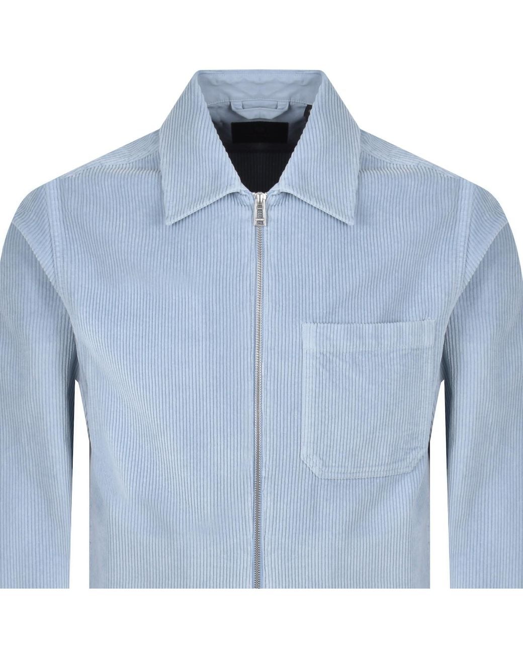 Belstaff Blue Value Cord Overshirt for men