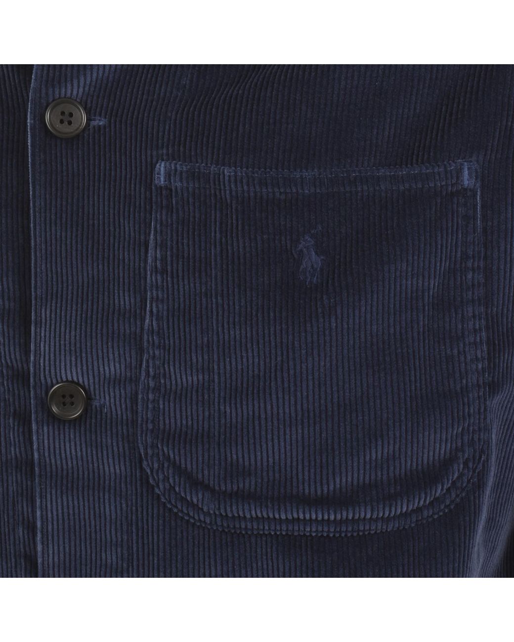 Ralph Lauren Blue Corduroy Overshirt for men