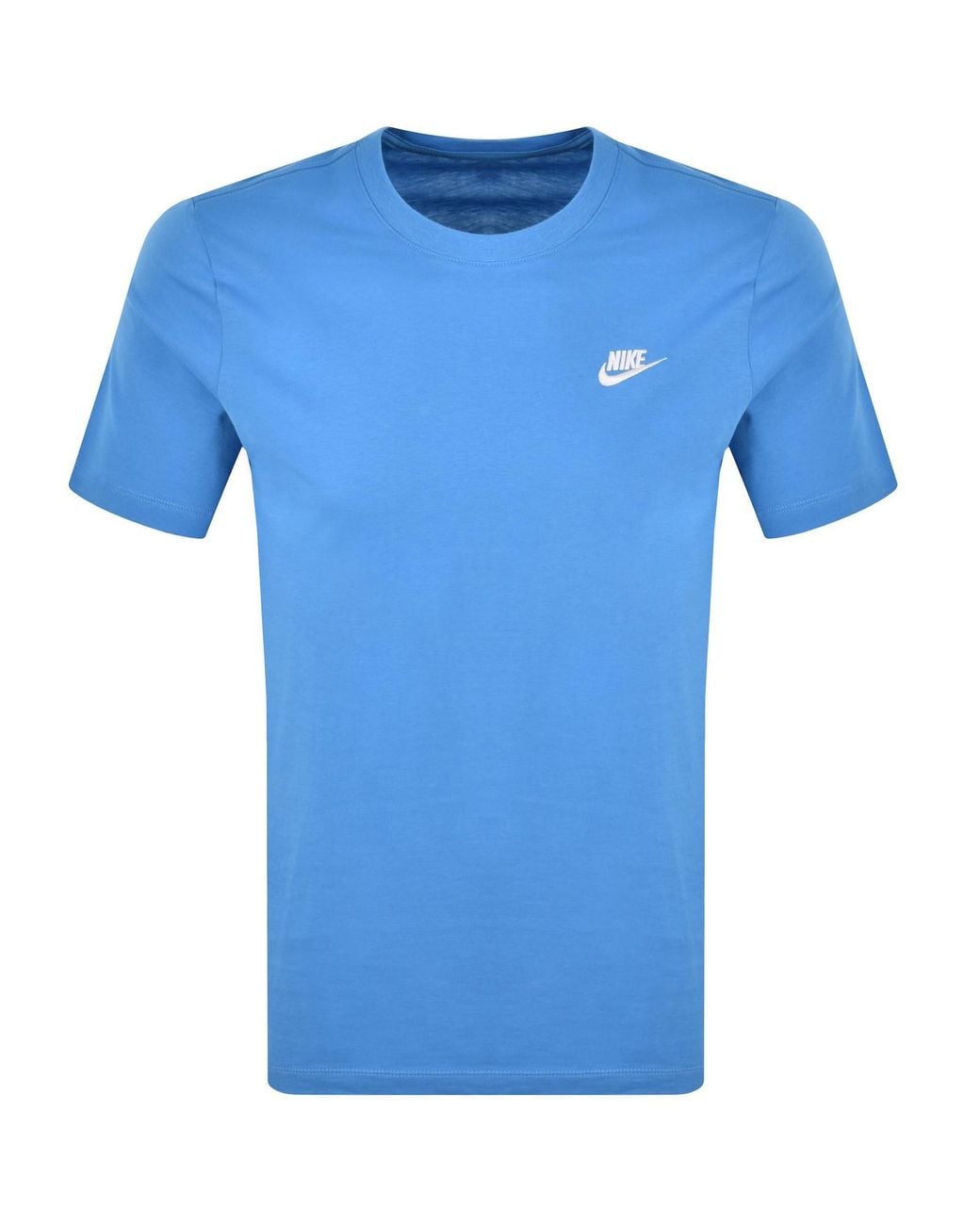 Nike Blue Crew Neck Club T Shirt for men