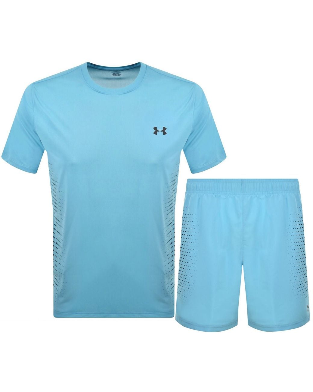 Under Armour Blue Tech Textured Shorts Set for men