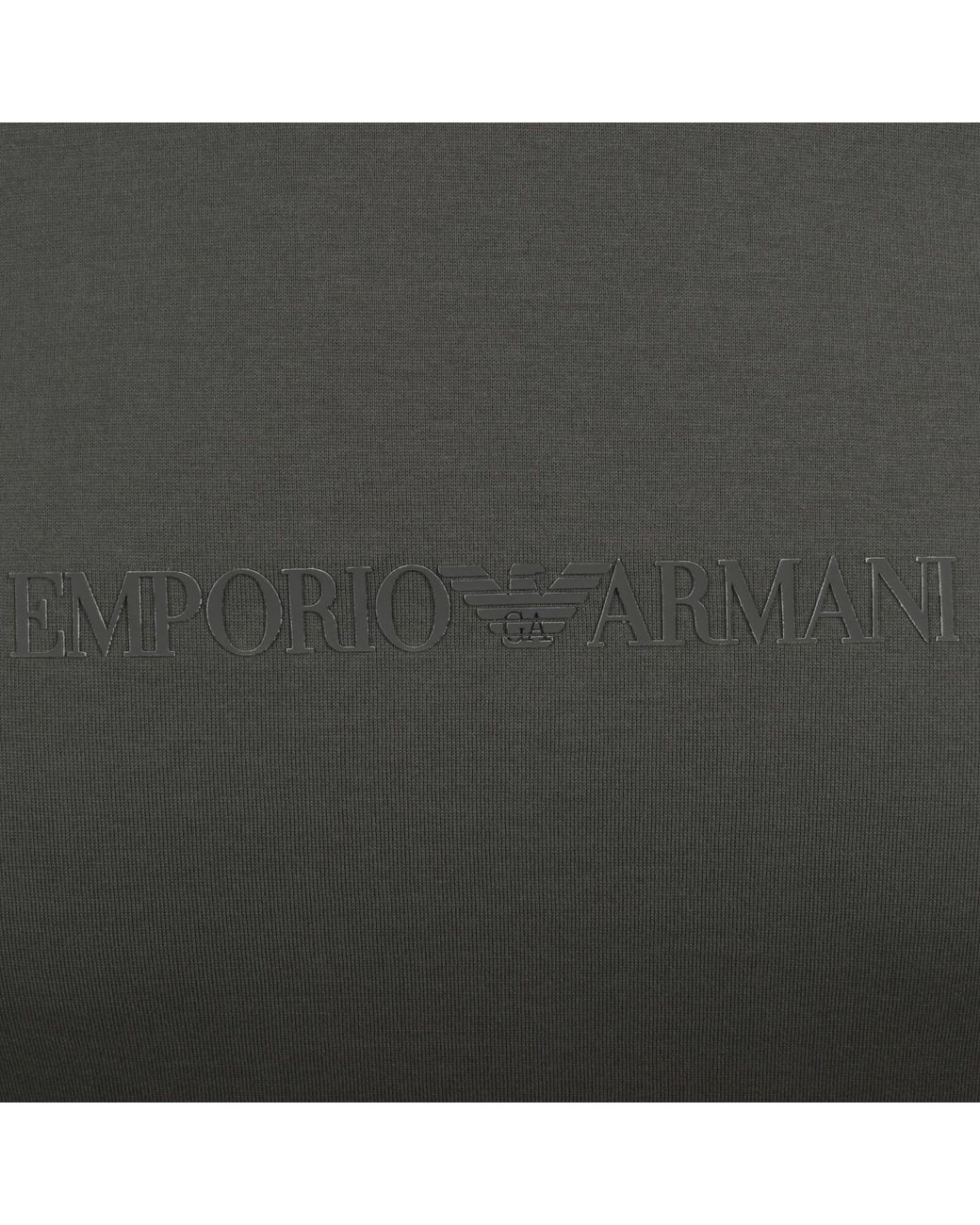 Armani Gray Emporio Logo T Shirt for men