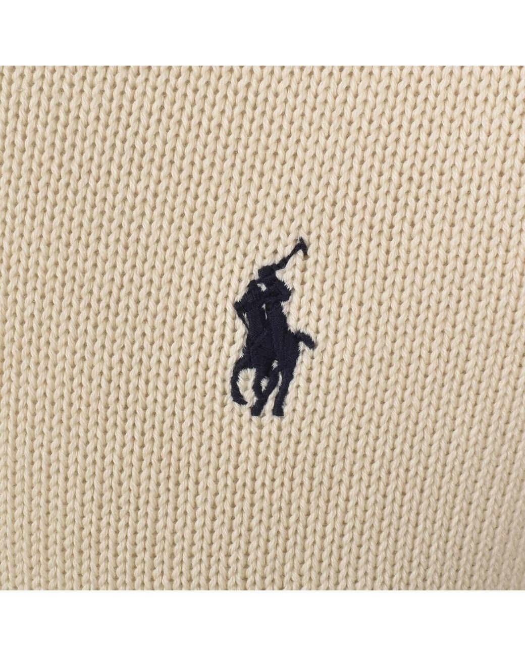 Ralph Lauren Natural Crew Neck Knit Jumper for men