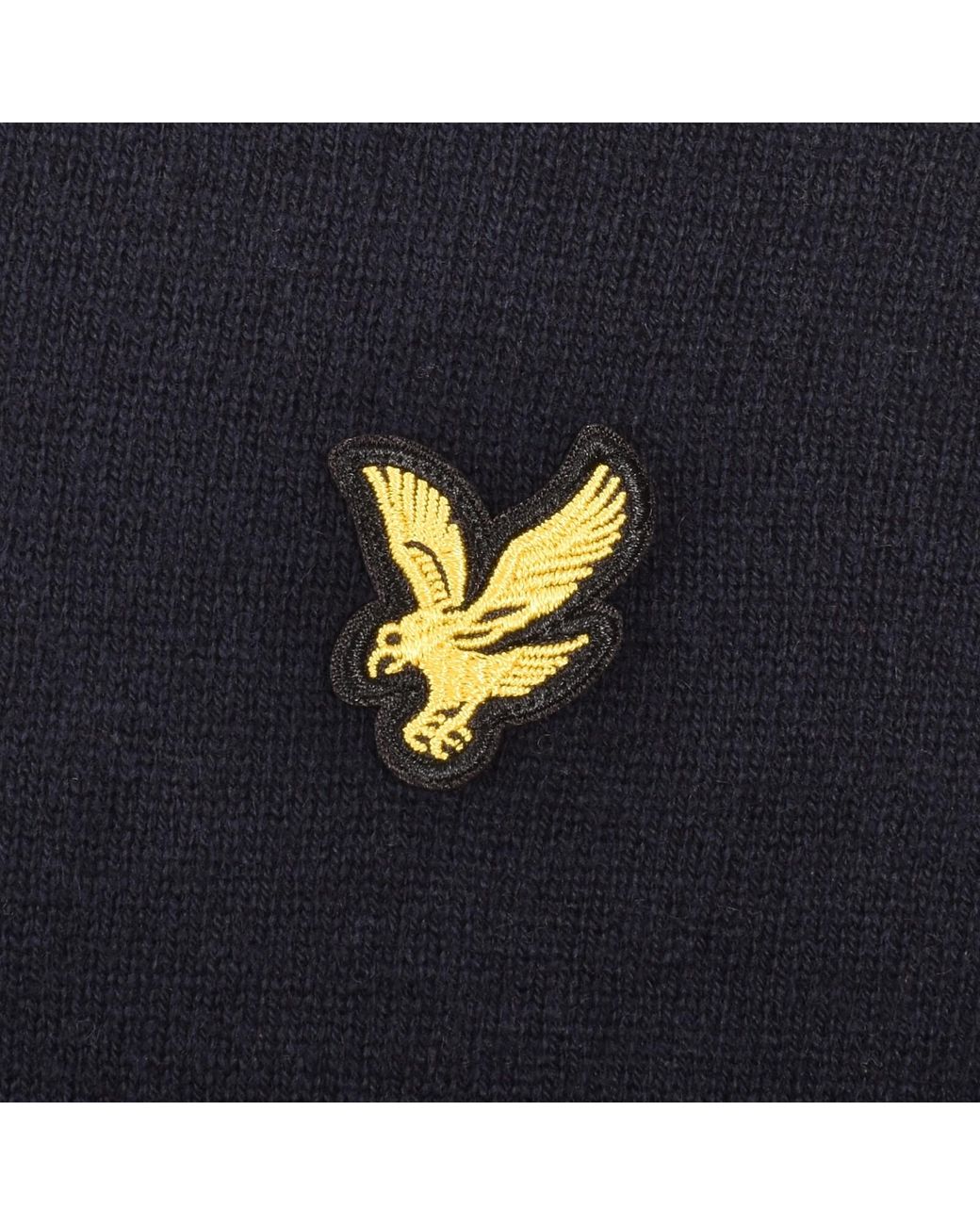 Lyle & Scott Blue Cotton Merino Jumper for men
